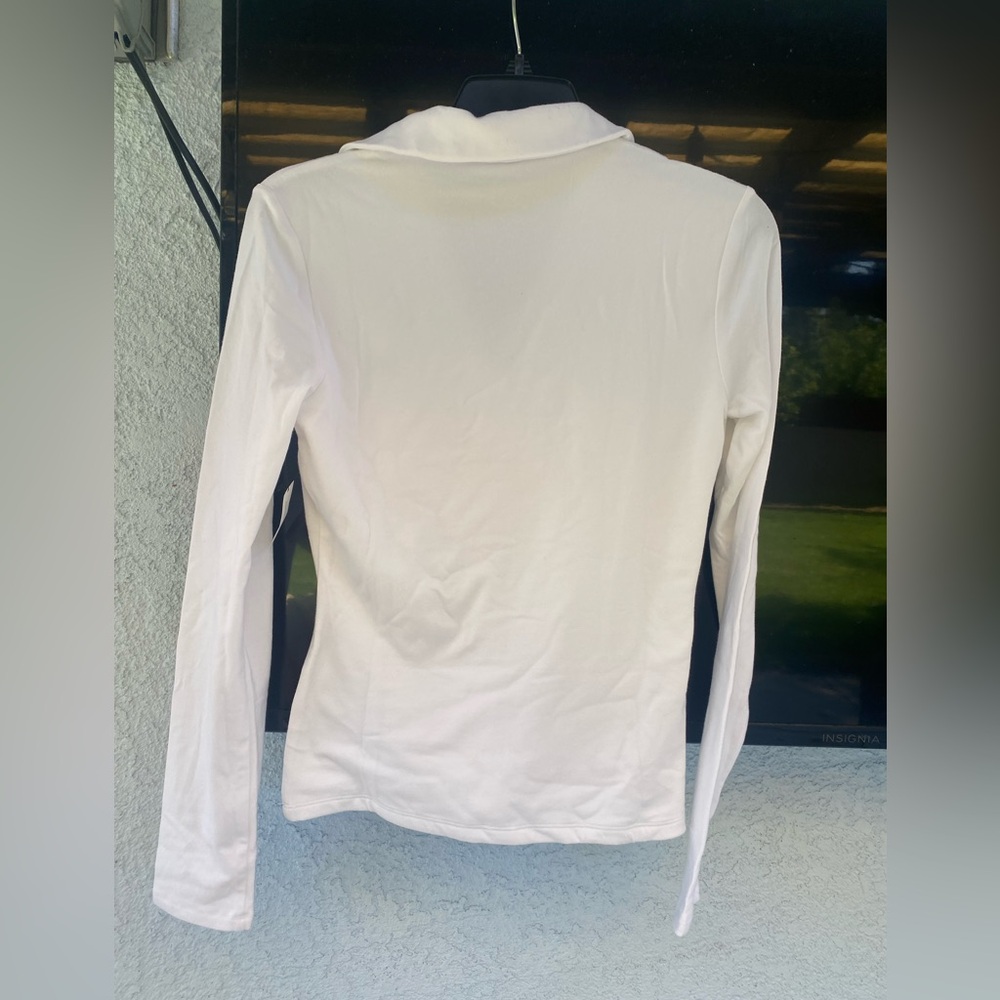 Banana Republic Long-Sleeve V-Neck Polo Top XS NWT - Picture 3 of 3